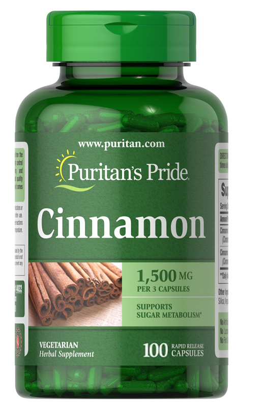 Cinnamon 1,500 mg -100 Capsules Cinnamon 1,500 mg -100 Capsules